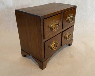 Miniature 4 drawer chest