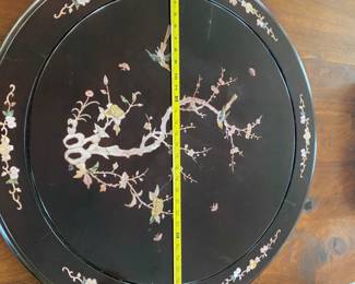 LARGE inlaid lazy Susan