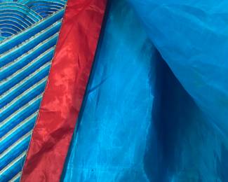 Embroidered silk kimono