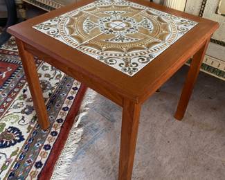 Retro tile top table