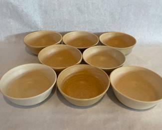 Signed pottery bowls