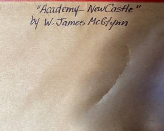 Watercolor - Academy New Castle - W. James McGlynn