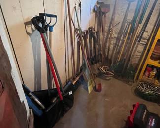 garden tools and shovels