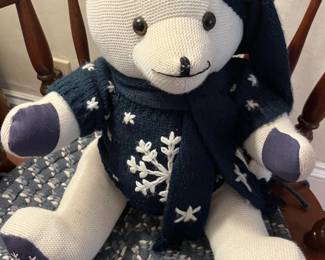 knitted teddy bear