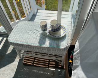 wicker table