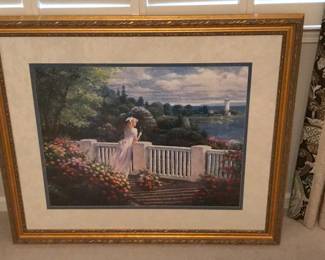 This sale features and incredible amount of original artwork, framed artwork, needlepoint artwork and wall display pieces.