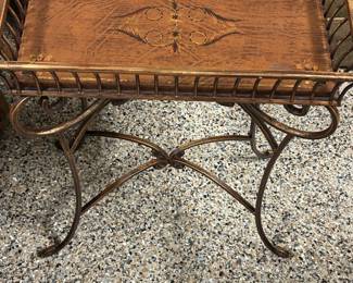 Regency style iron side table