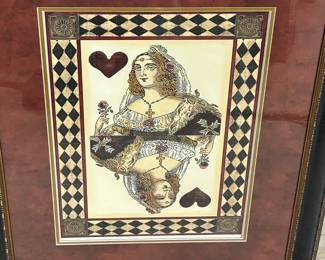 This sale features and incredible amount of original artwork, framed artwork, needlepoint artwork and wall display pieces.