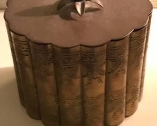 Vintage brass trinket box