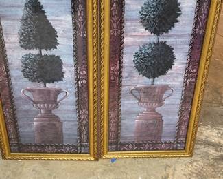 This sale features and incredible amount of original artwork, framed artwork, needlepoint artwork and wall display pieces.