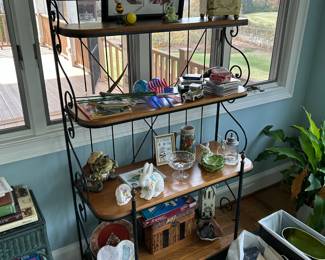 Bakers Rack and Indoor Decor