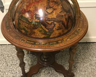 Old World Zodiac Cocktail Bar Cart