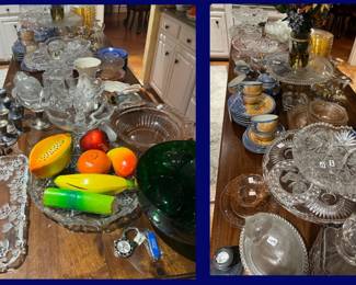 Kitchen #3: Crystal Pieces, Glass Fruit and Flash Gold