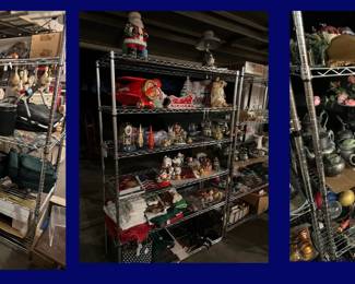 Garage #5: Misc. Furniture, Christmas, Silver Plate, Decor, Books and so much more.
