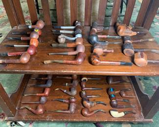 HUNDREDS of vintage Estate Tobacco Pipes