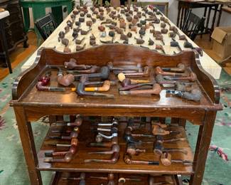 HUNDREDS of vintage Estate Tobacco Pipes