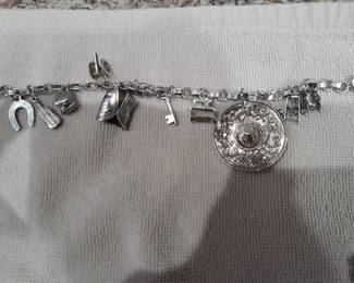 Sterling charm bracelet