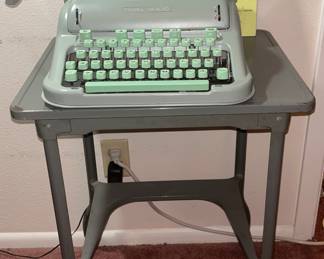 Vintage Hermes 3000 Typewriter & Table