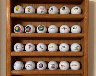 Golf Ball Collection and Display Case