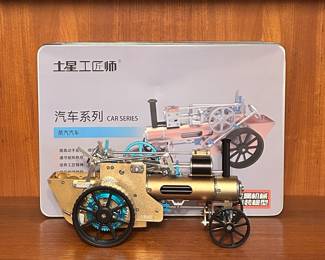 Assembled Model Steam Engine Car 