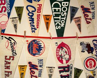Vintage Pennant Collection (Includes Sports Teams, National Parks, States, Amusement Parks)