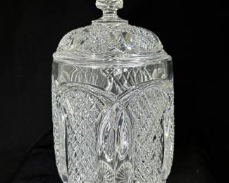Crystal Biscuit Barrel Jar