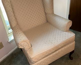 Upolstered Wing Back Chair