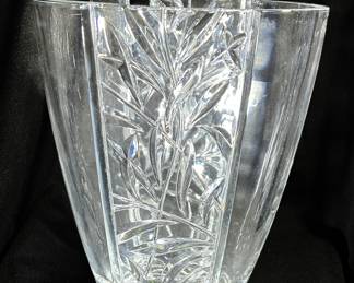 Lead Crystal Vase "Cristal D' Arques" JG Durand France Art Nouveau 