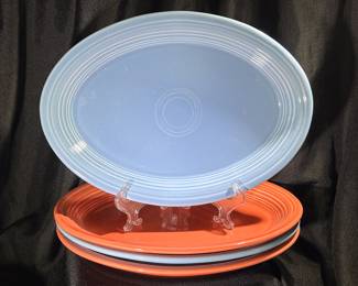 Fiesta Ware Deep Dish Oval Platters
 Set of 4