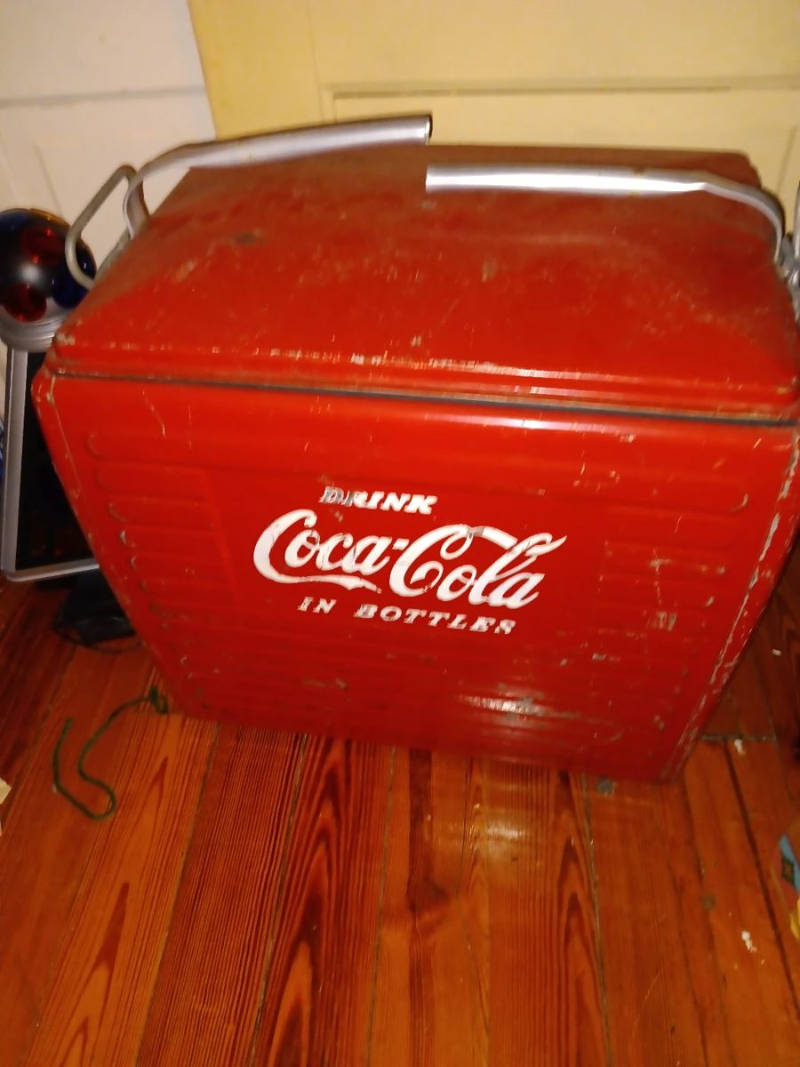 Vintage Metal Coca Cola Cooler