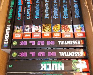 Omnibus Comic Books: Incredible Hulk, Fantastic Four, Captain Marvel, etc