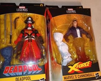 Unopened Hasbro Marvel Legends Figures: Deadpool, Cannonball