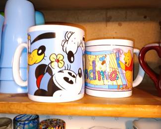 Mickey Mouse Winnie the Pooh Mugs