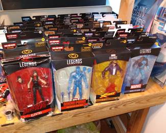 Marvel Legends with boxes (these have had their BAF parts removed, but still have their other accessories) 