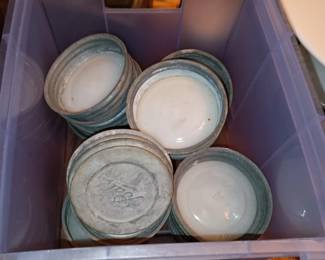 Zinc Blue Jar Lids