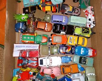One of Many Flats of Pixar Cars diecast