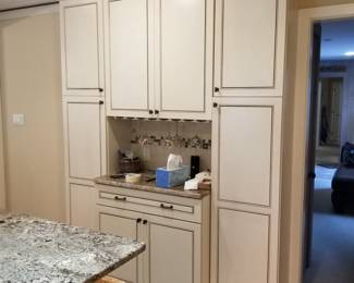 Additional wall of kitchen cabinets