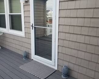 Storm door; siding