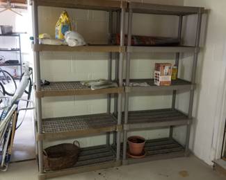 Plastic shelving