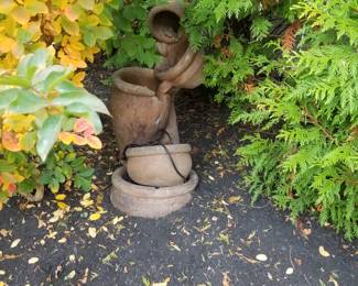 Terra cotta fountain