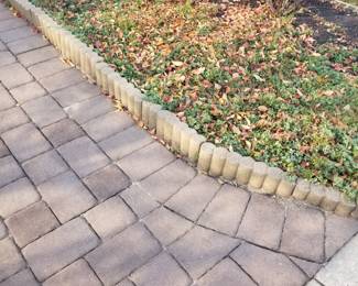 Pavers; concrete edging