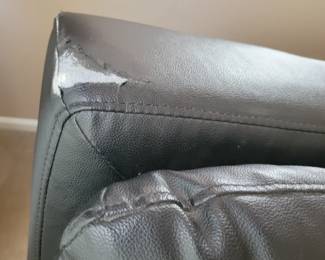 Living Essentials Dilleston Convertible Black Sofa with Chrome legs.....$150......new at $365 currently listed at NFM