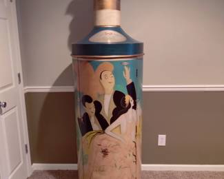 CYLINDER "LIQUOR BOTTLE" LIQUOR CABINET $200