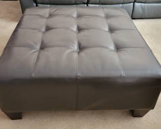 Faux "leather" large ottoman $50