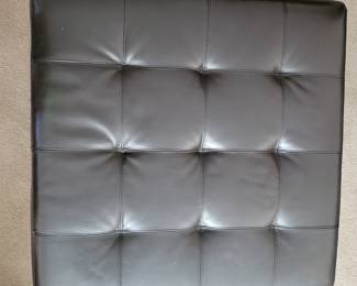 Faux "leather" large ottoman $50