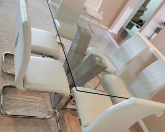 Contemporary "Other Veneto" 7-Piece Dining Set in White and Cement NEW PRICE@NFM CURRENTLY LISTED AT  $1,204.99 ......OUR PRICE $500 https://www.nfm.com/penny-lane-veneto-7-piece-dining-set-in-white-and-cement/48941504.html