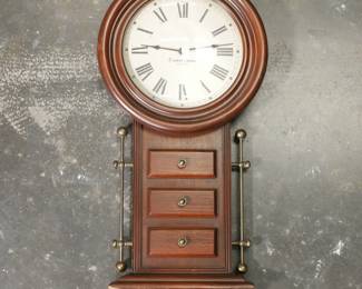 Vintage Hoursakes Culver Time Solid Wood Wall Clock
