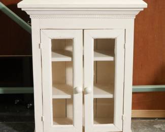 Vintage Repainted Curio Cabinet