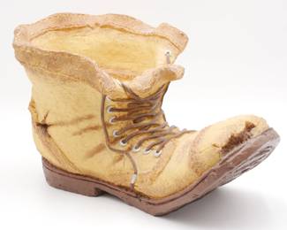 Toad Hollow Large Old Boot Sculpted Planter