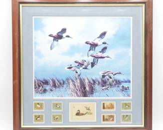 "Late Comers" by David Maass Framed Duck Stamps & Print